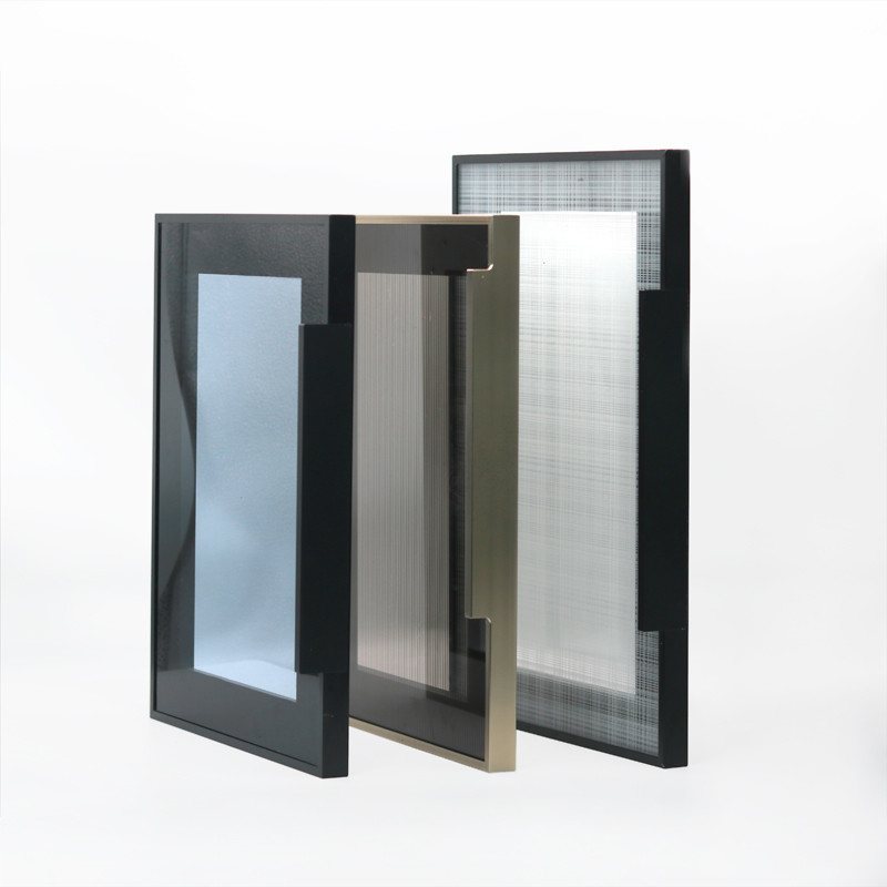 Ukuran Disesuaikan Aluminium Frame Sliding Glass Door Window Untuk Perangkat Keras Lemari Pakaian