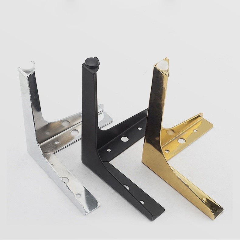 Kaki Sudut Sofa Logam Perlengkapan Perangkat Keras Furnitur Kaki Furnitur Chrome Untuk Sofa