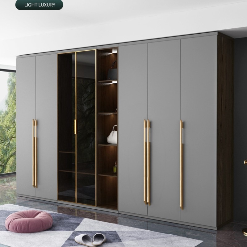 Gagang Lemari Klasik Gagang Emas Hitam 1000mm Dekorasi Panjang Untuk Kamar Tidur