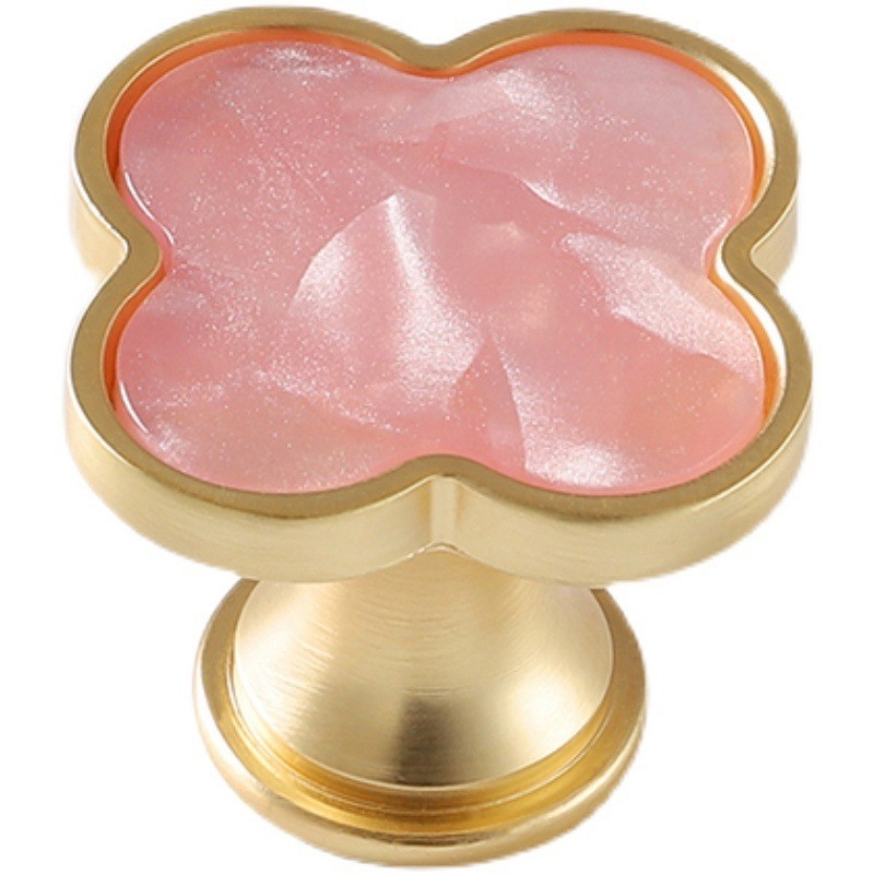 Zinc Alloy Hexagon Knobs Flower Dekorasi Rumah Menangani Dan Furniture Fitting