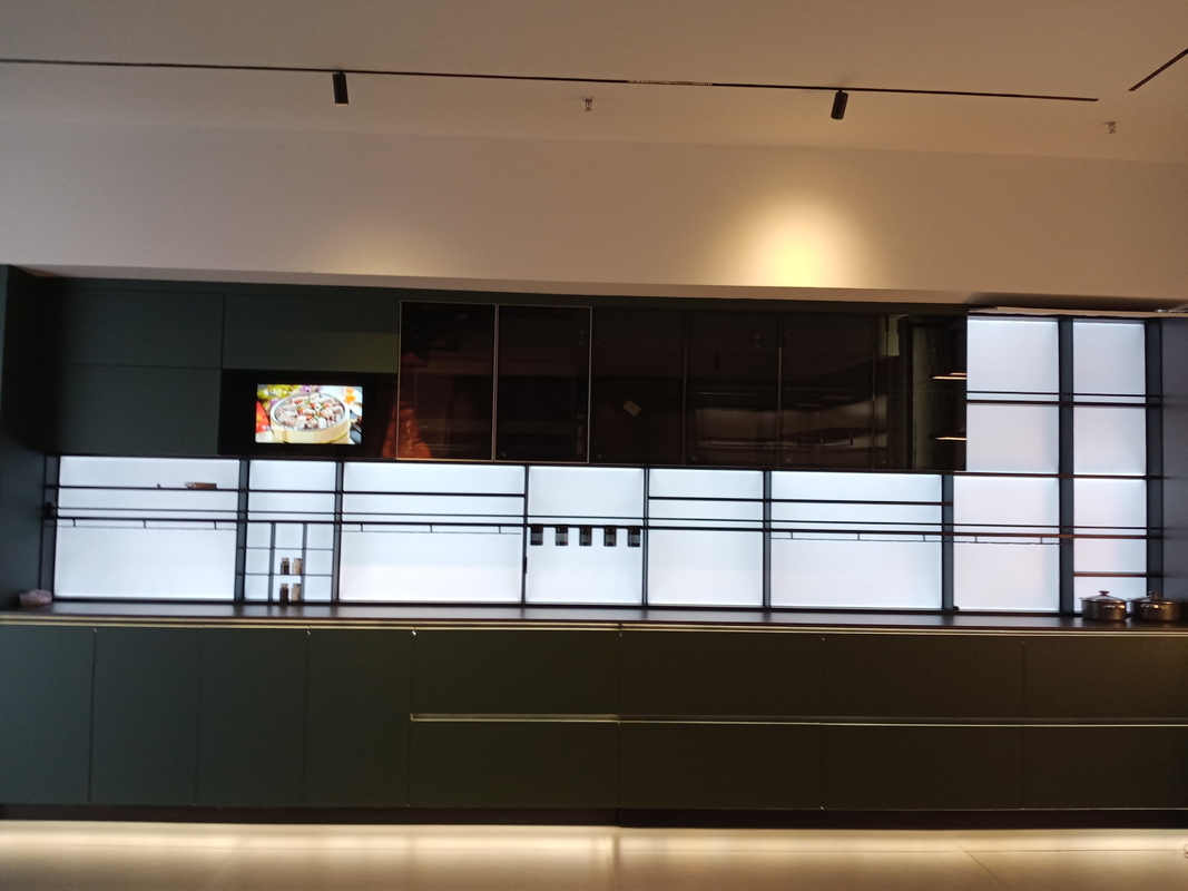 Aluminium Open Display Shelf Untuk Dekorasi Rumah Ruangan Tinggal / Dapur