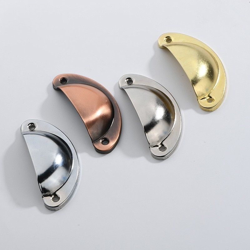 Metal Dapur Laci Lemari Pintu Handle Shellantique Kunci Lemari Pintu Kunci RCW-26986