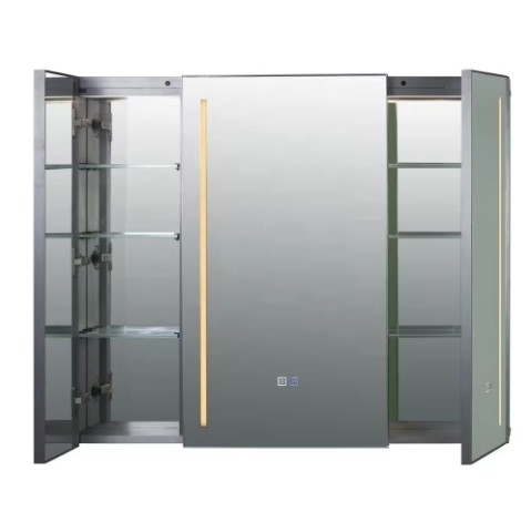 Kamar Mandi Shower Lampu Cabinet Cermin Pintu Diode Pencahayaan Cerdas Cermin