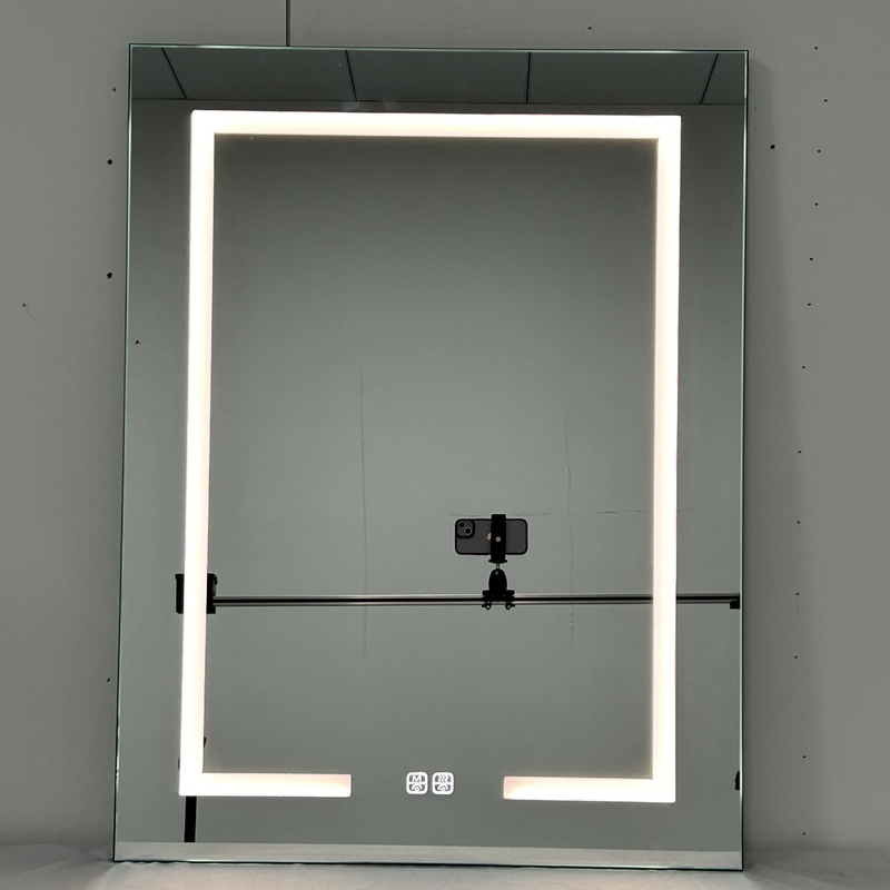 Grosir Pabrik Elegan Lemari Mandi Besar Lampu Cermin Kamar Mandi Smart LED Cermin lemari Aluminium Cermin