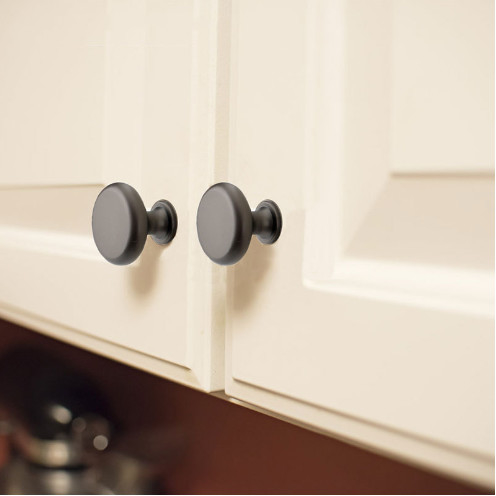 Modern Simple Closet Pulls American Furniture Cabinet Door Knobs Pearl Black Cabinet Drawer Pulls Dukungan kustomisasi
