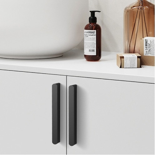 Cabinet Door Cabinet Drawer T Handle Modern Alloy Aluminium Sederhana Lengthened Scandinavian Wardrobe Door Handle