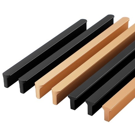 Cabinet Door Cabinet Drawer T Handle Modern Alloy Aluminium Sederhana Lengthened Scandinavian Wardrobe Door Handle
