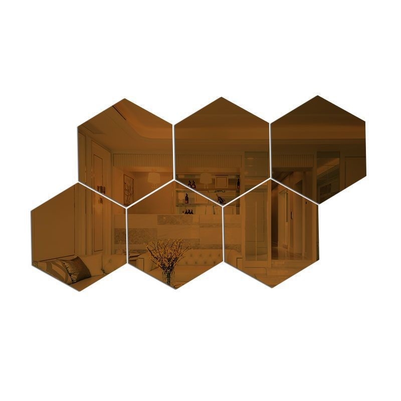 Modern Silver Acrylic SML Mirror Decor produk dekorasi rumah