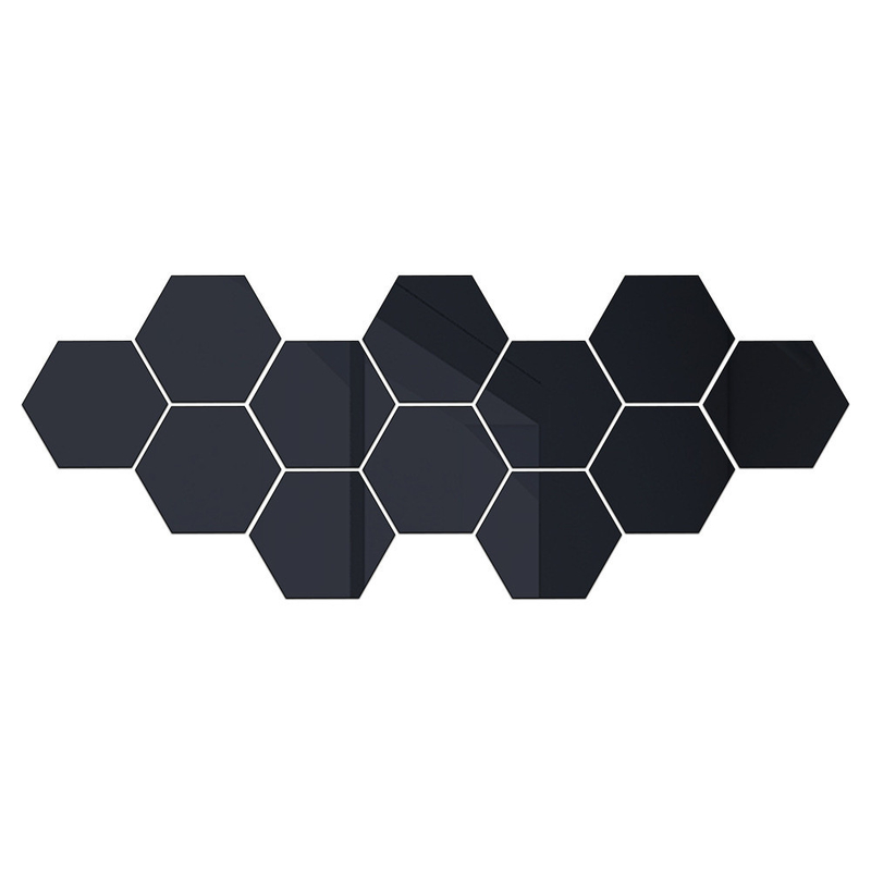 Modern Silver Acrylic SML Mirror Decor produk dekorasi rumah