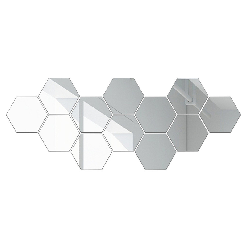 Modern Silver Acrylic SML Mirror Decor produk dekorasi rumah