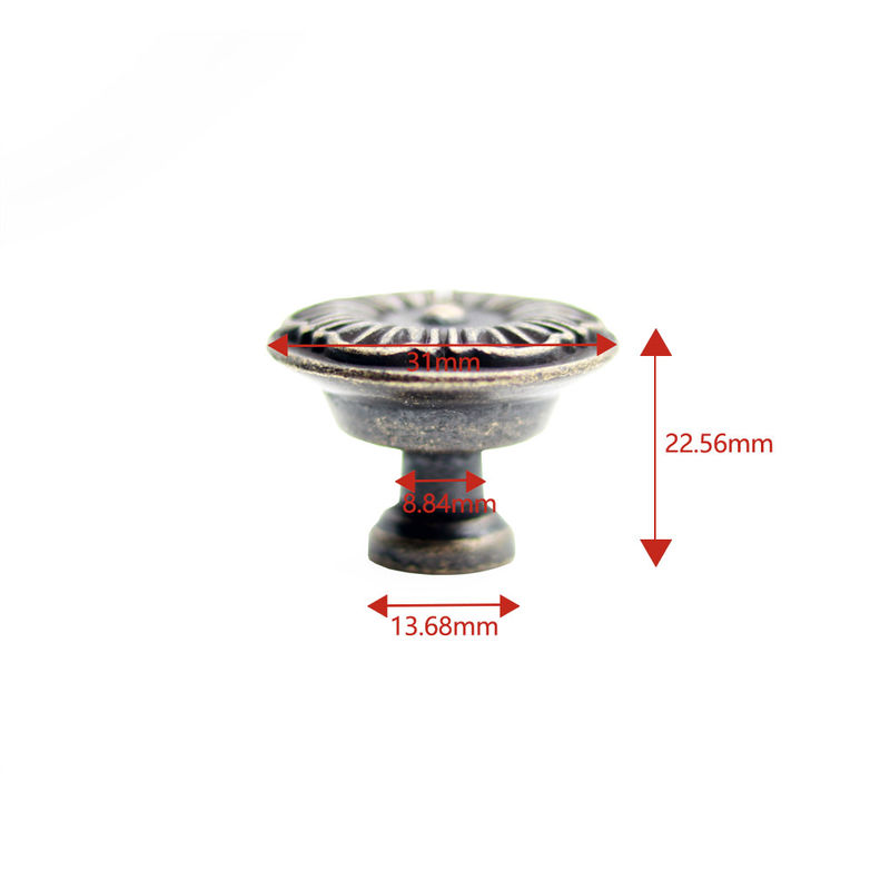 OEM Aluminium Furniture Menangani Sliver Bronze Color 30mm Untuk Laci