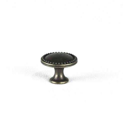 Kenop Kabinet Perunggu Bulat Paduan Seng Antik 25mm