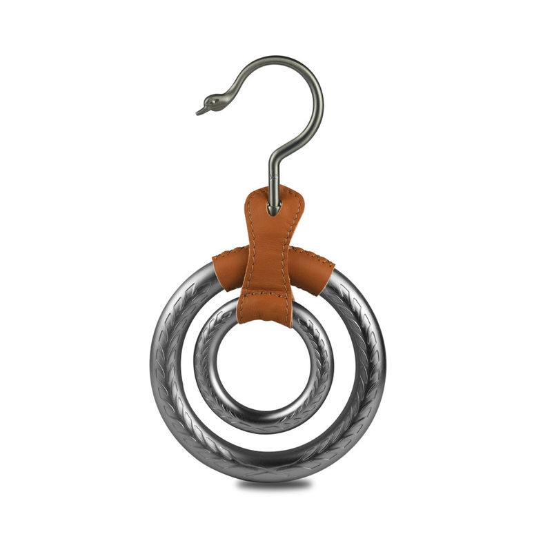 Warna Perak Furniture Hardware Fittings Metal Circle Scarf Display Hanger