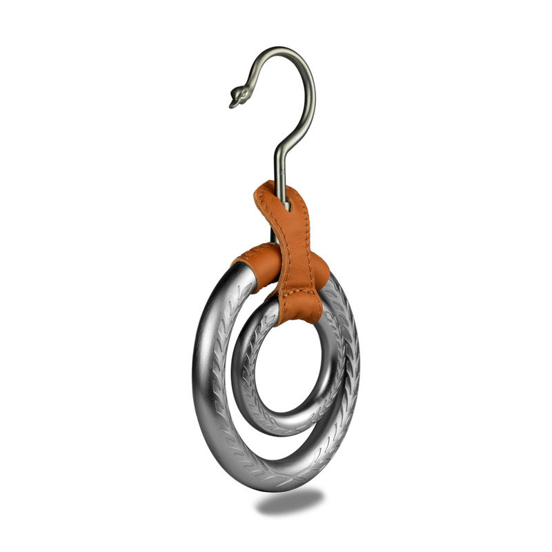 Warna Perak Furniture Hardware Fittings Metal Circle Scarf Display Hanger