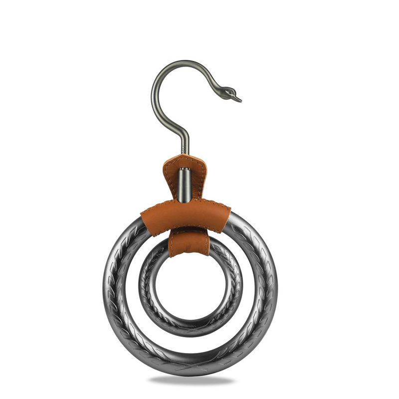 Warna Perak Furniture Hardware Fittings Metal Circle Scarf Display Hanger