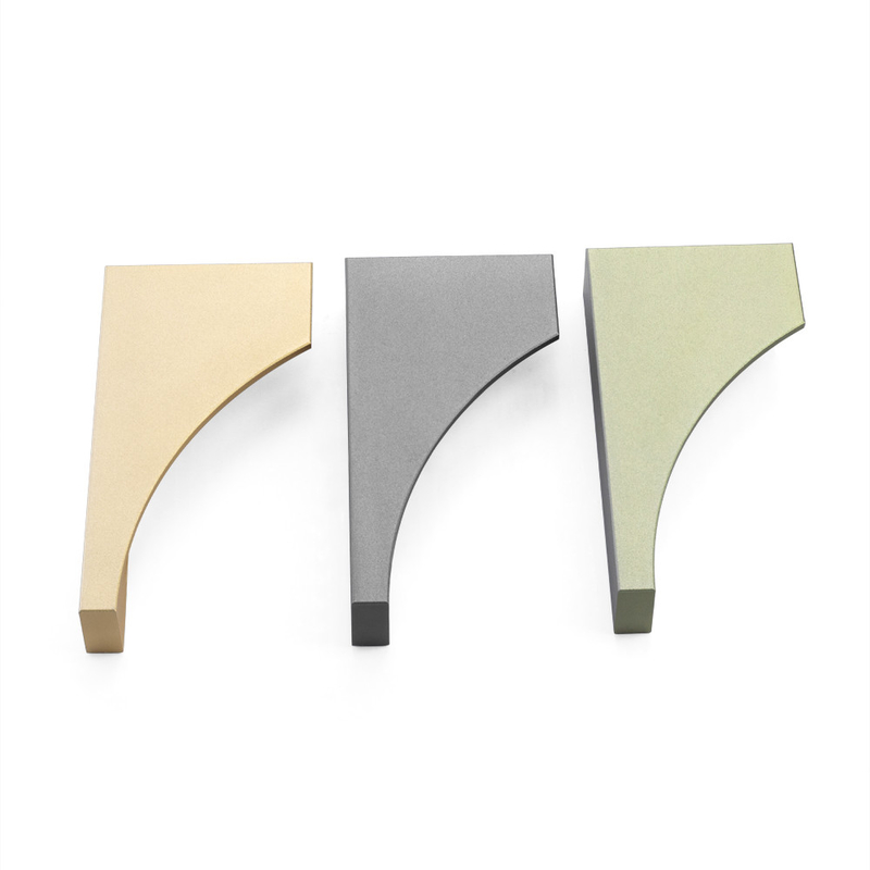 120mm Kuningan Aluminium Kombinasi 3 Warna Gagang Pintu Kabinet