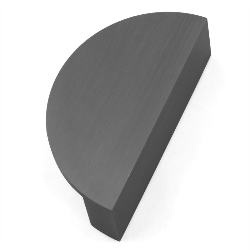 Luxe Kabinet Transisi Setengah Lingkaran Satin Kuningan Menangani Kabinet dapur menangani 2.63in 3.54in 4.7inches