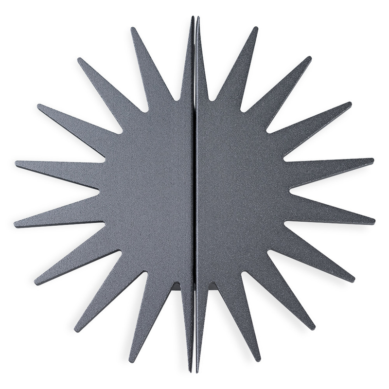 Golden Sun Shaped Aluminium Cabinet Knobs 4.72 inci Dekoratif Gagang pintu lemari pakaian baru