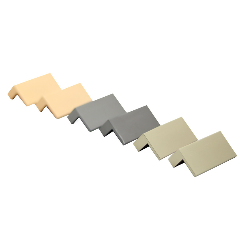 Knob L Type Rectangular Bronze Aluminium Drawer Handle tarikan kabinet dapur