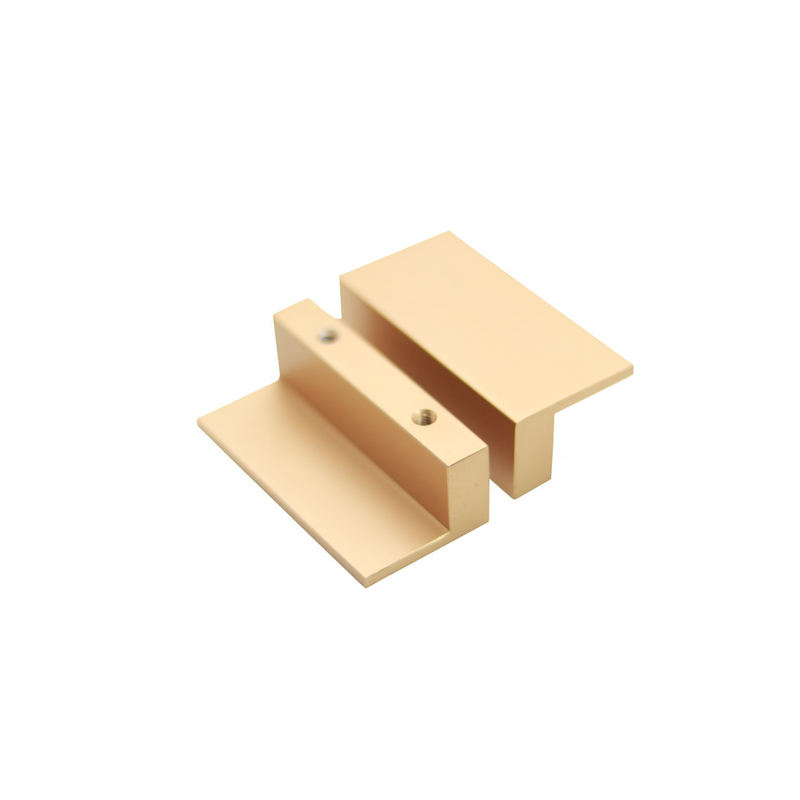 Knob L Type Rectangular Bronze Aluminium Drawer Handle tarikan kabinet dapur