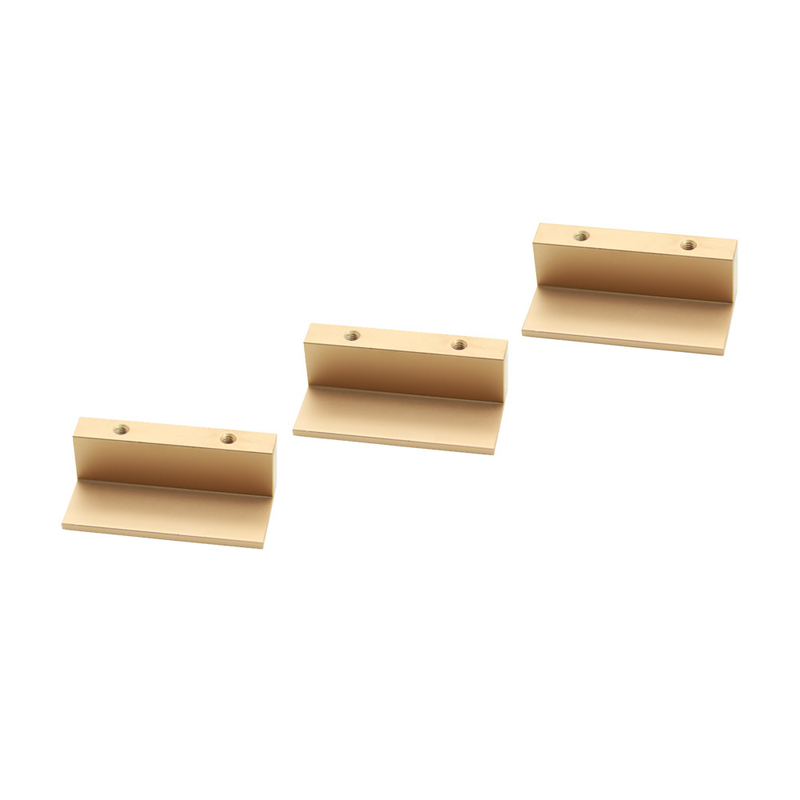 Knob L Type Rectangular Bronze Aluminium Drawer Handle tarikan kabinet dapur